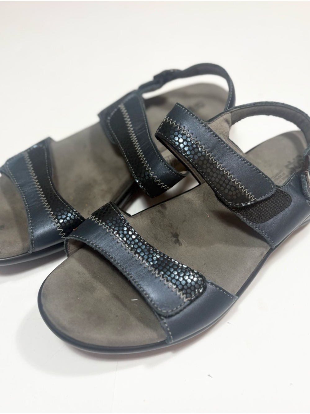 SAS Nudu Heel Strap Sandal, designed for adjustable comfort women’s 9.5 blue